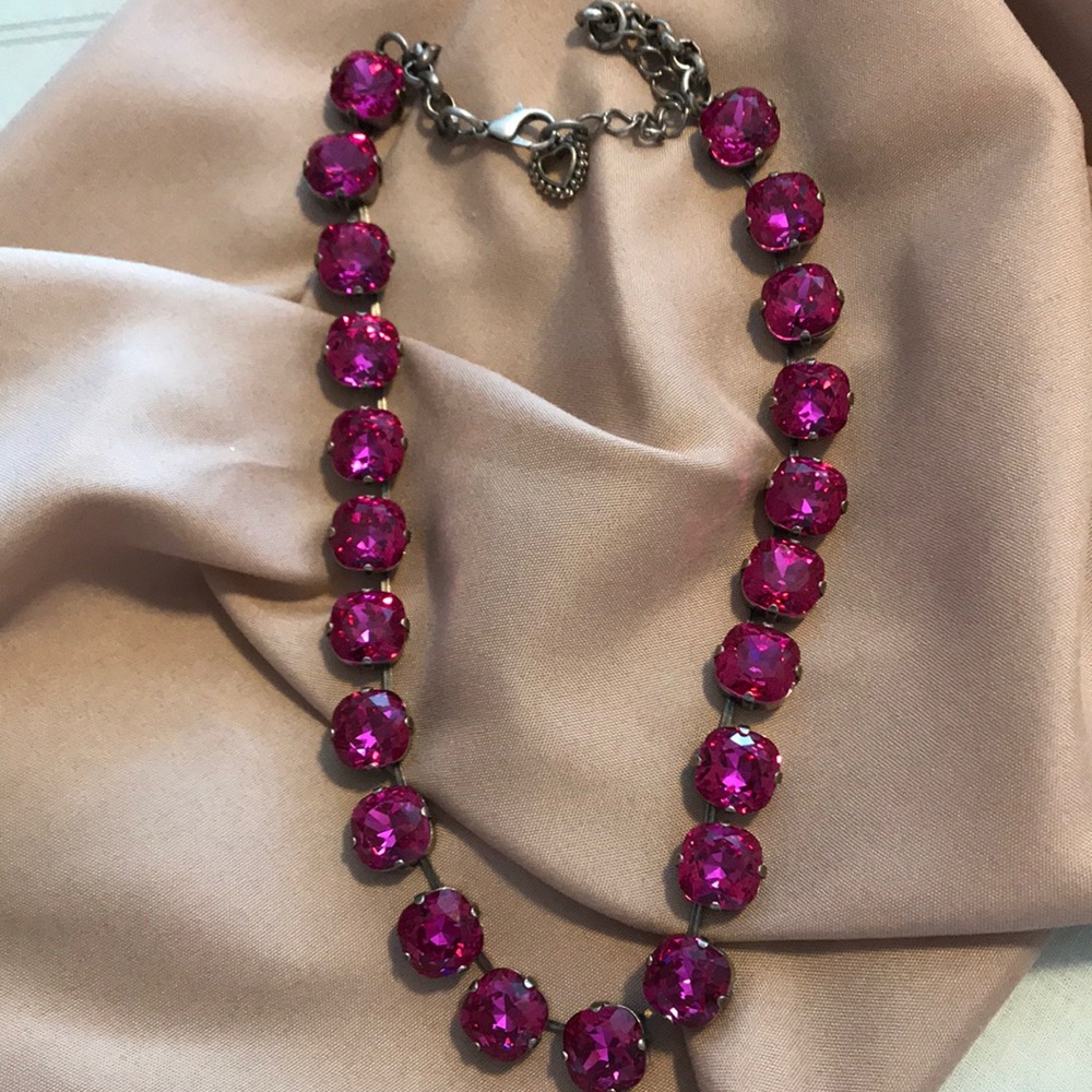 12mm cushion cut necklace